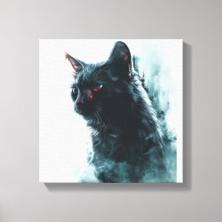 Impressão Em Tela Apocalipse do Gato Zumbi