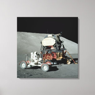 Impressão Em Tela Apollo 17 - O Desembarque Final Em Lua Banida