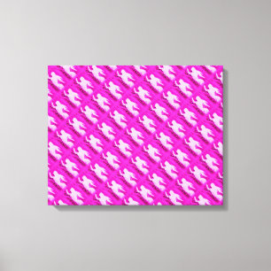 Impressão Em Tela apontando sereias cor-de-rosa