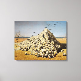 Impressão Em Tela Apoteose da Guerra (morte e destruição) (crânios)