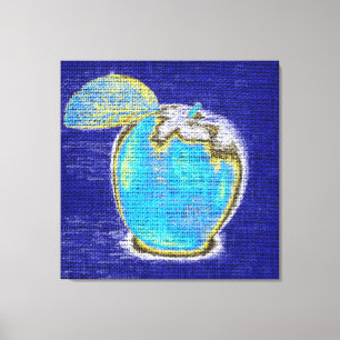 Impressão Em Tela Apple Fine Art em Burlap Linen Jute #3