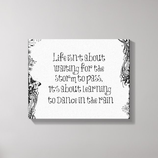 Impressão Em Tela Aprendizado Inspiracional para dançar na cotação d (Frente)