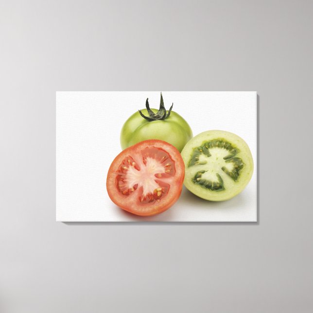 Impressão Em Tela Aproximação de três tomates (Frente)