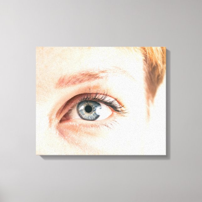 Impressão Em Tela Aproximação dos olhos humanos (Frente)