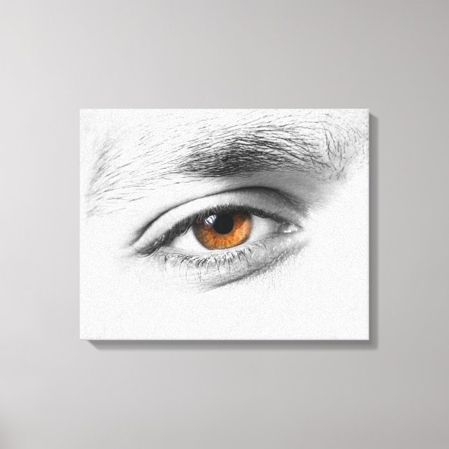 Impressão Em Tela Aproximação dos olhos humanos (Frente)