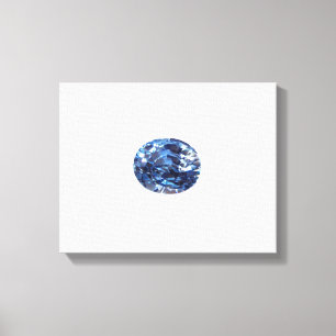 Impressão Em Tela Aquamarine Gemstone Sky Blue