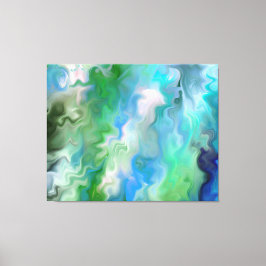 Impressão Em Tela Aquamarine pacífico Abstrato 1.7