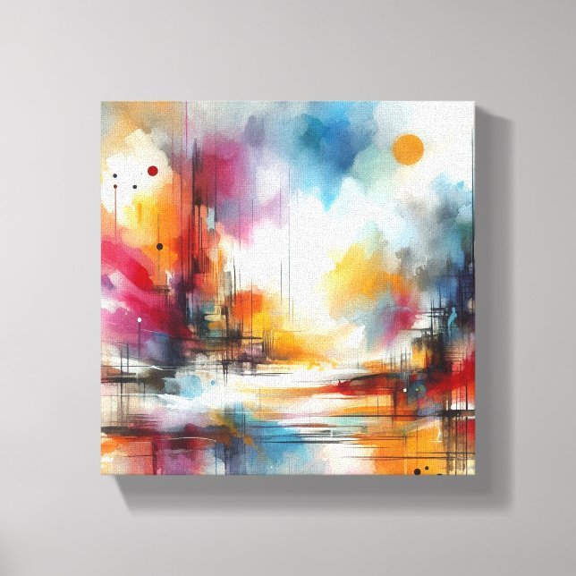 Impressão Em Tela aquarela (Frente)