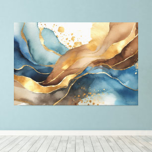 Impressão Em Tela aquarela tinta álcool abstrato