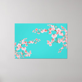Impressão Em Tela Aquarelas Macias da Flor de Cerejeira