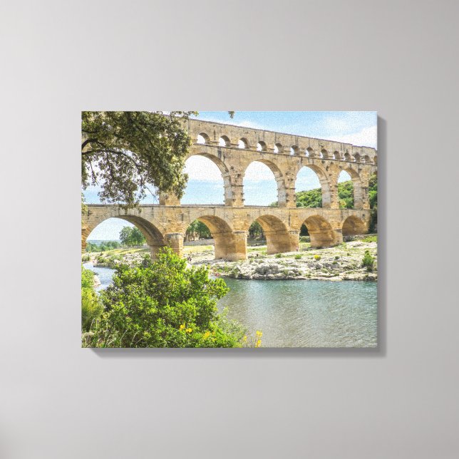Impressão Em Tela Aqueduto Romano Antigo (Frente)