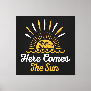 Impressão Em Tela Aqui Vem O Sol