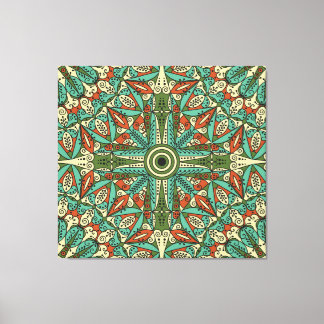 Impressão Em Tela Árabe étnico colorido: Ornamento venenoso