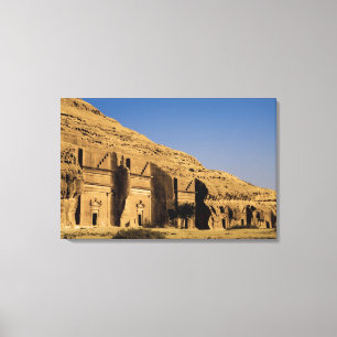 Impressão Em Tela Arábia Saudita, local de Madain Saleh, 2 antigos