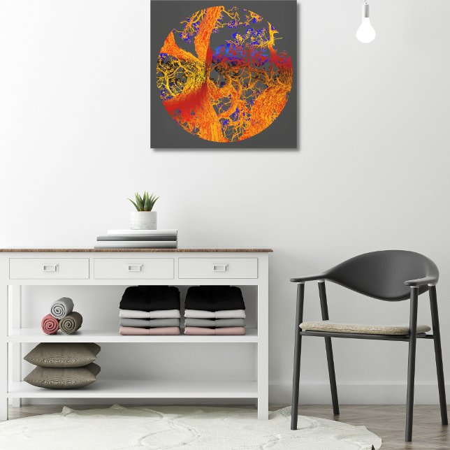 Impressão Em Tela Arbre fleuri doré (Criador carregado)