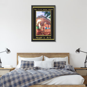 Impressão Em Tela Arca do ` s de Noah que constrói a génese 6 do