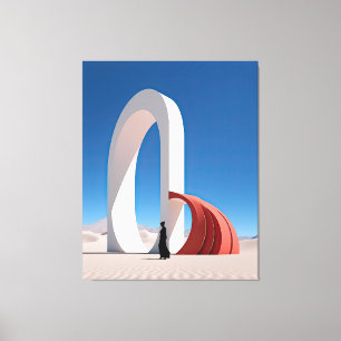 Impressão Em Tela Arcana do Deserto: Espíritos de Reflexão