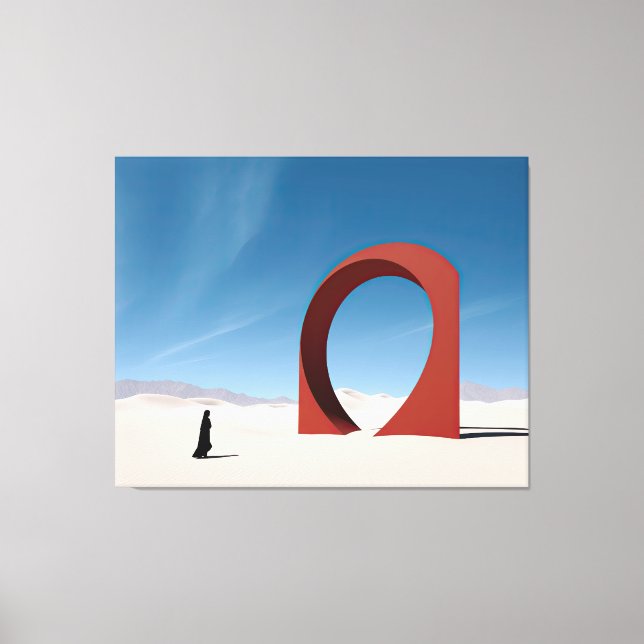 Impressão Em Tela Arcana do Deserto: Solidão do Sentinel (Frente)