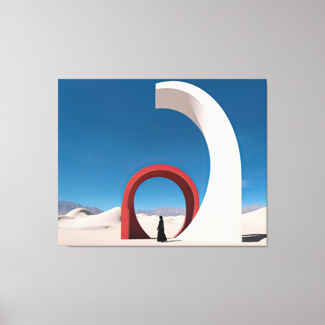 Impressão Em Tela Arcana do Deserto: Véu da Solidão (Frente)