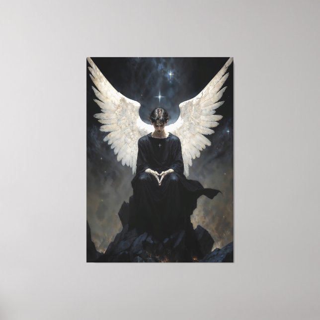 Impressão Em Tela Arcanjo Azrael,  (Frente)