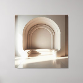 Impressão Em Tela Arch Tunnel with Sculptural Seats