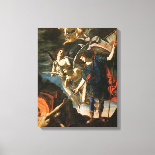 Impressão Em Tela Archangel Michael entrega almas ao puratório (Frente)