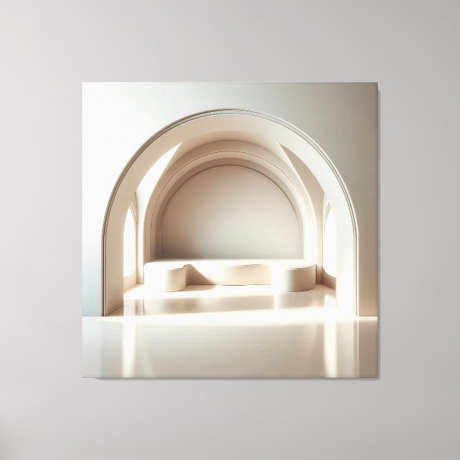 Impressão Em Tela Arched Window Alcove (Frente)
