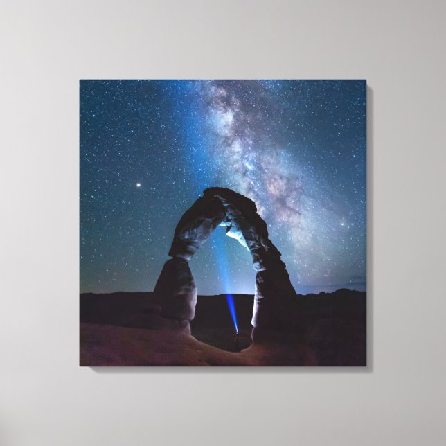 Impressão Em Tela Arches National Park à noite MOAB (Frente)