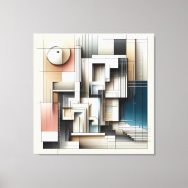 Impressão Em Tela Architectural Geometry Construct