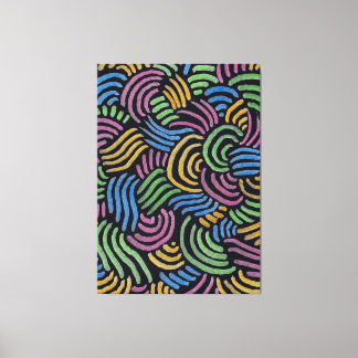 Impressão Em Tela arco de abstrato colorida