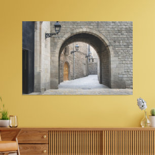 Impressão Em Tela Arco de Barcelona — Passagem Escandinava