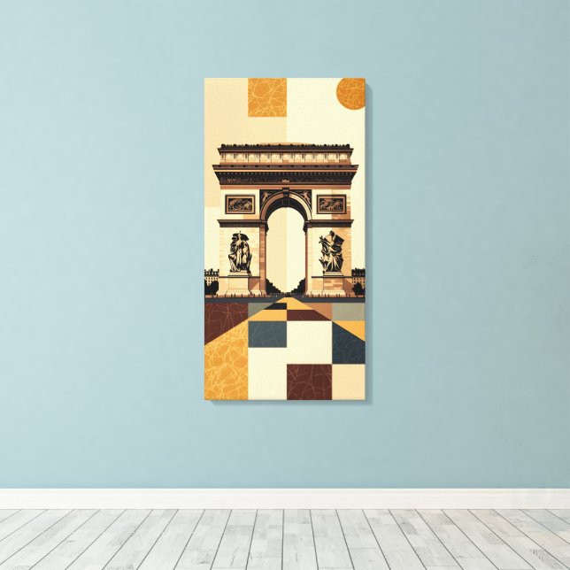 Impressão Em Tela Arco do Triunfo (Insitu(piso de madeira))