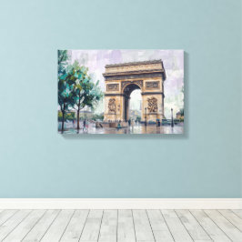 Impressão Em Tela Arco do Triunfo, Paris, França
