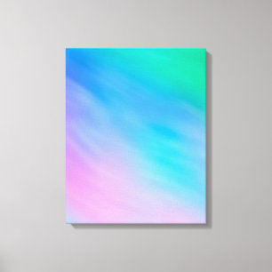 Impressão Em Tela Arco-íris macio feminino céu colorido