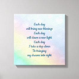 Impressão Em Tela Arco-íris pastel pálido Confirmação inspiracional