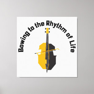 Impressão Em Tela Arco para o Ritmo da Vida Cello