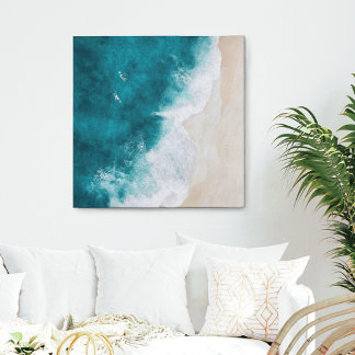 Impressão Em Tela Áreas Costeiras Surfers de Pranchas de Praia