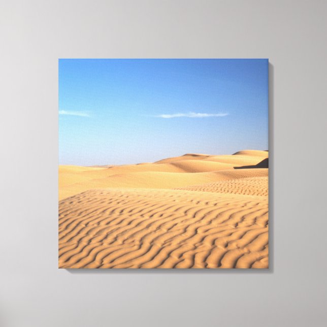 Impressão Em Tela Areia desértica suave que flui. (Frente)