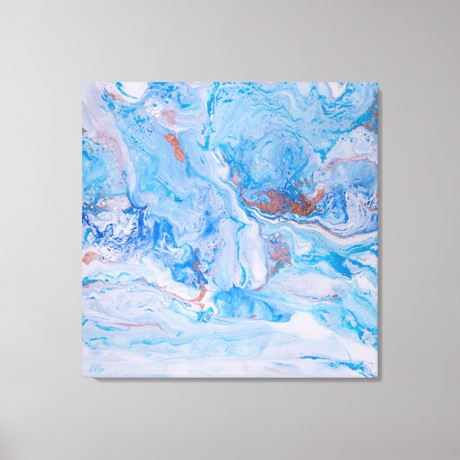 Impressão Em Tela Areia e mar (Frente)