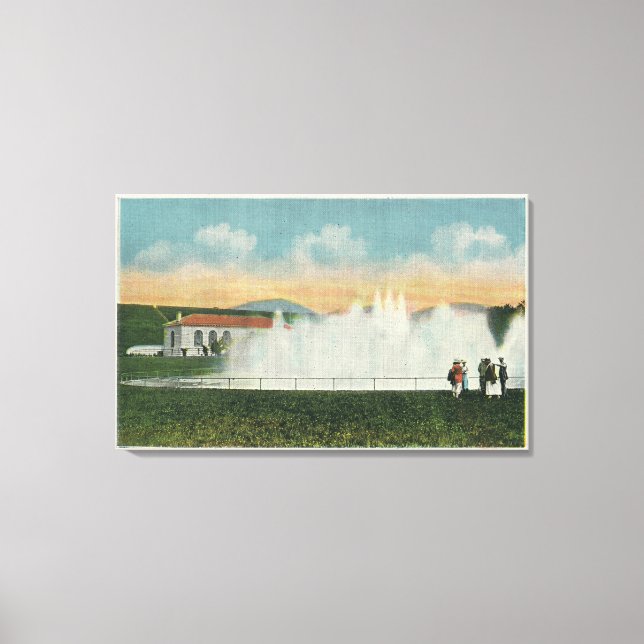 Impressão Em Tela Arejando a Água no Reservatório de Ashokan (Frente)