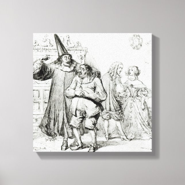 Impressão Em Tela Argan e Monsieur Purgon (Frente)