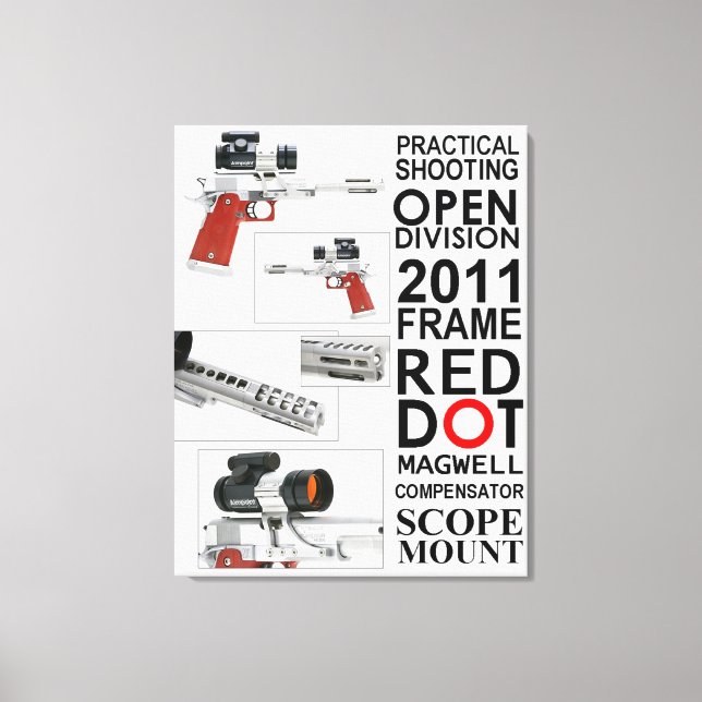 Impressão Em Tela Arma Aberta (Frente)