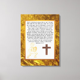 Impressão Em Tela Armadura de Deus