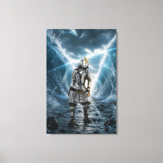 Impressão Em Tela Armadura de samurai Oda Nobunaga Água 24x36