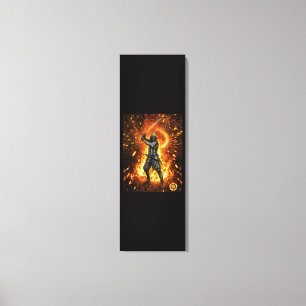 Impressão Em Tela Armadura de samurai Oda Nobunaga Fogo 16x48