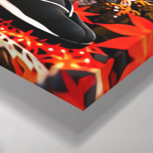 Impressão Em Tela Armadura de Samurai Takeda Shingen Outono 20x30 Te
