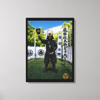 Impressão Em Tela Armadura de Samurai Tokugawa Ieyasu Céu Azul