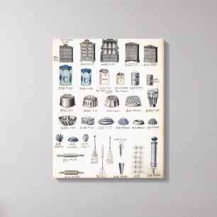 Impressão Em Tela Armazenamento e utensílios da cozinha de um