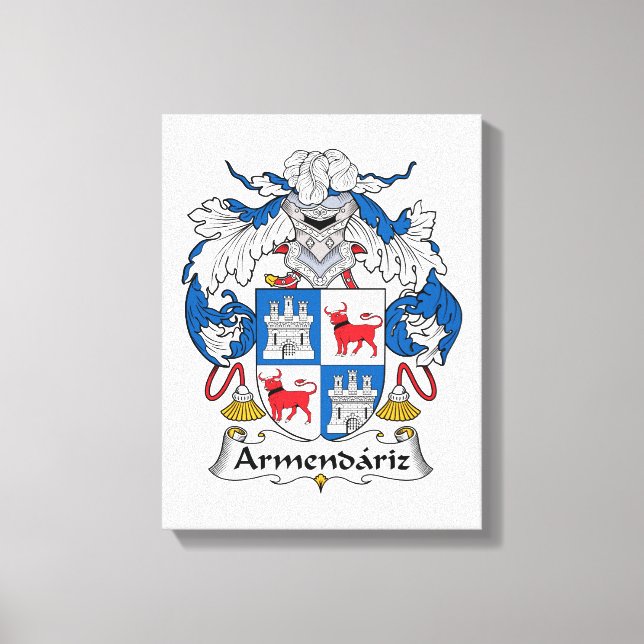 Impressão Em Tela Armendariz Família Crest (Frente)