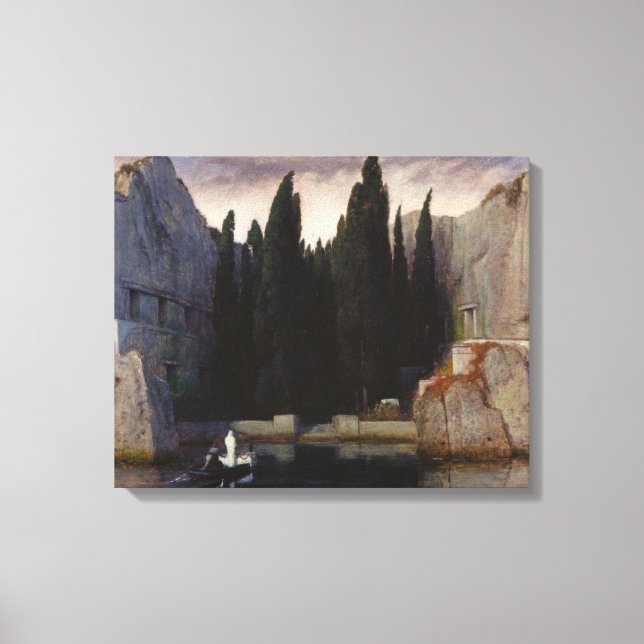 Impressão Em Tela Arnold Böcklin - A Ilha do Morto (Frente)